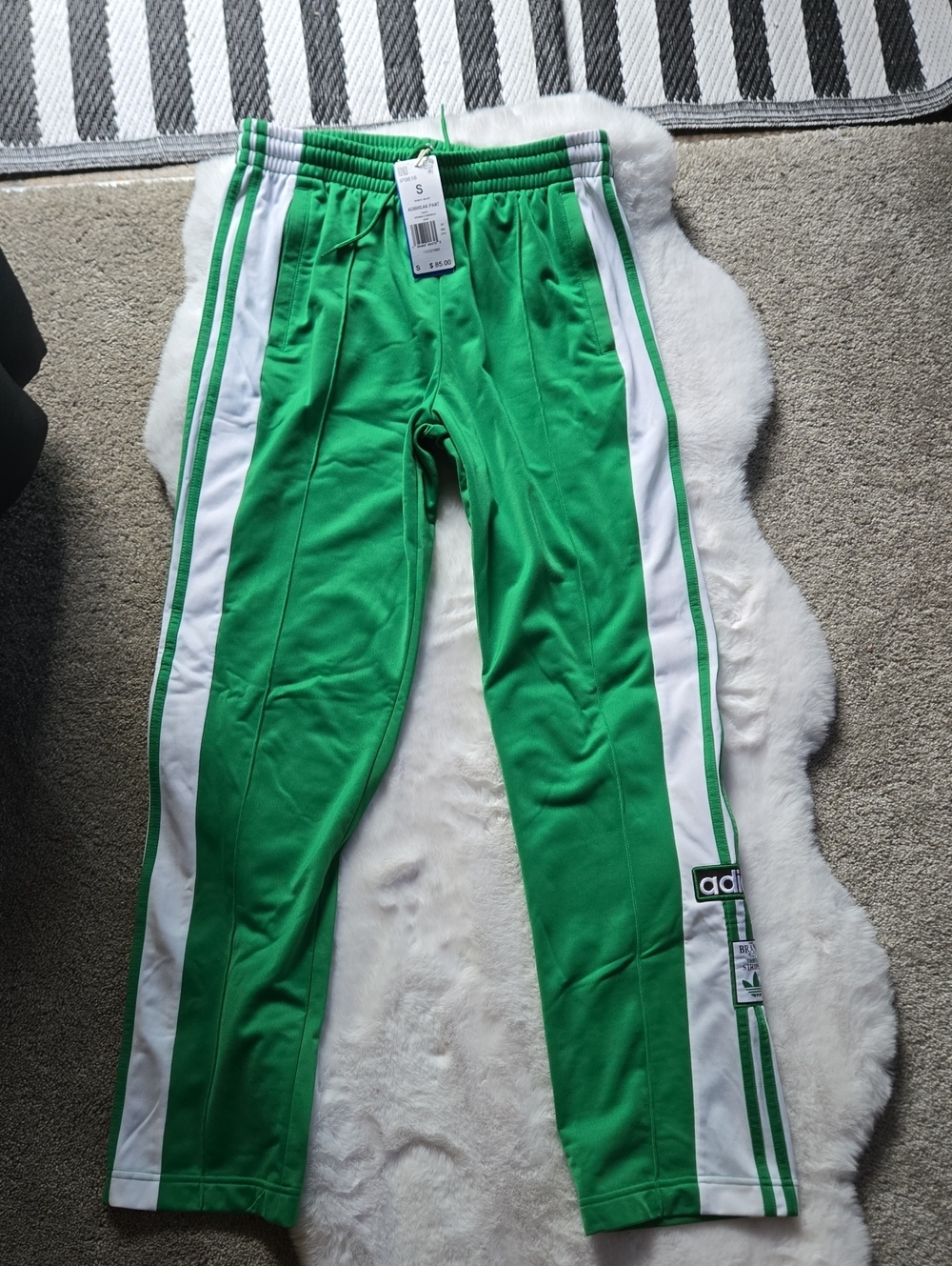 NWT Adidas Originals Women's Green Adibreak Pants - Picture 2 of 10